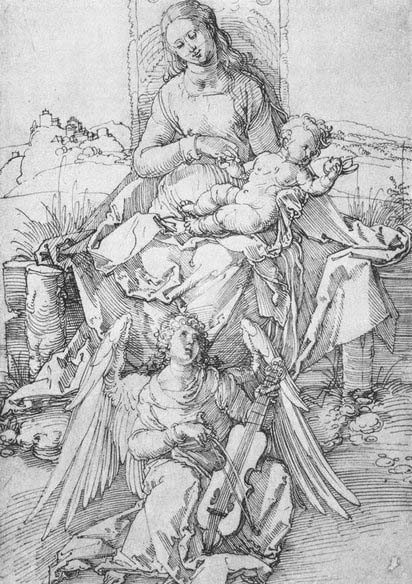 The Madonna and Child with a Music-making Angel